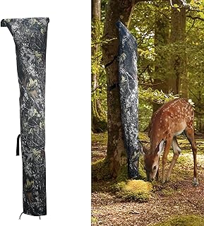 Upgraded Deer Feeder Bag 100 lb Capacity, Adjustable Camo Gravity Feeder with Extended Strap & Anti-Slip Backing Waterproof, Durable for Hunting and Wildlife Feeding - Buy now