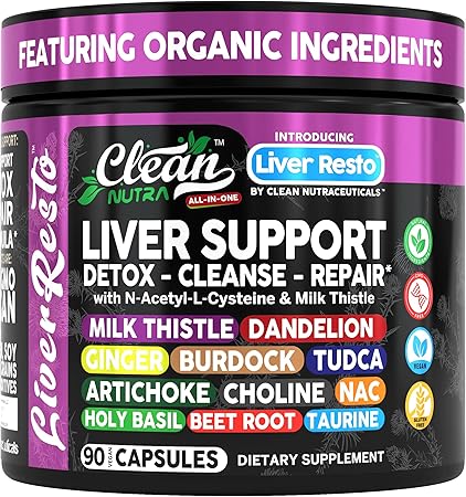 Amazon: Clean Nutra Liver Cleanse Detox & Repair Supplement Milk