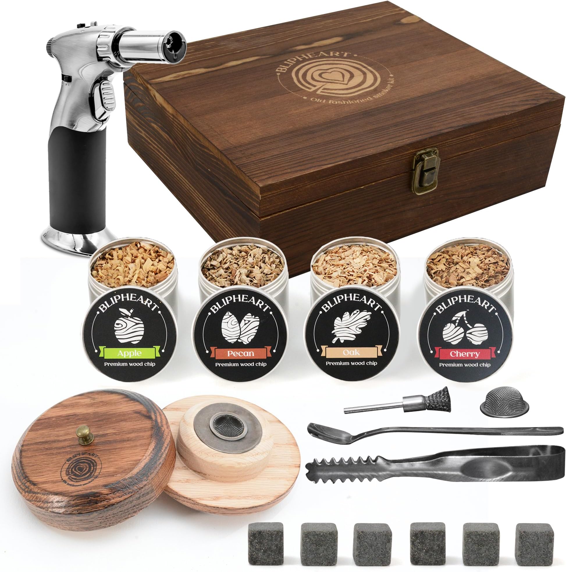 Amazon.com: Cocktail Smoker Kit with Torch – 4 Flavors Wood Chips，4 ...