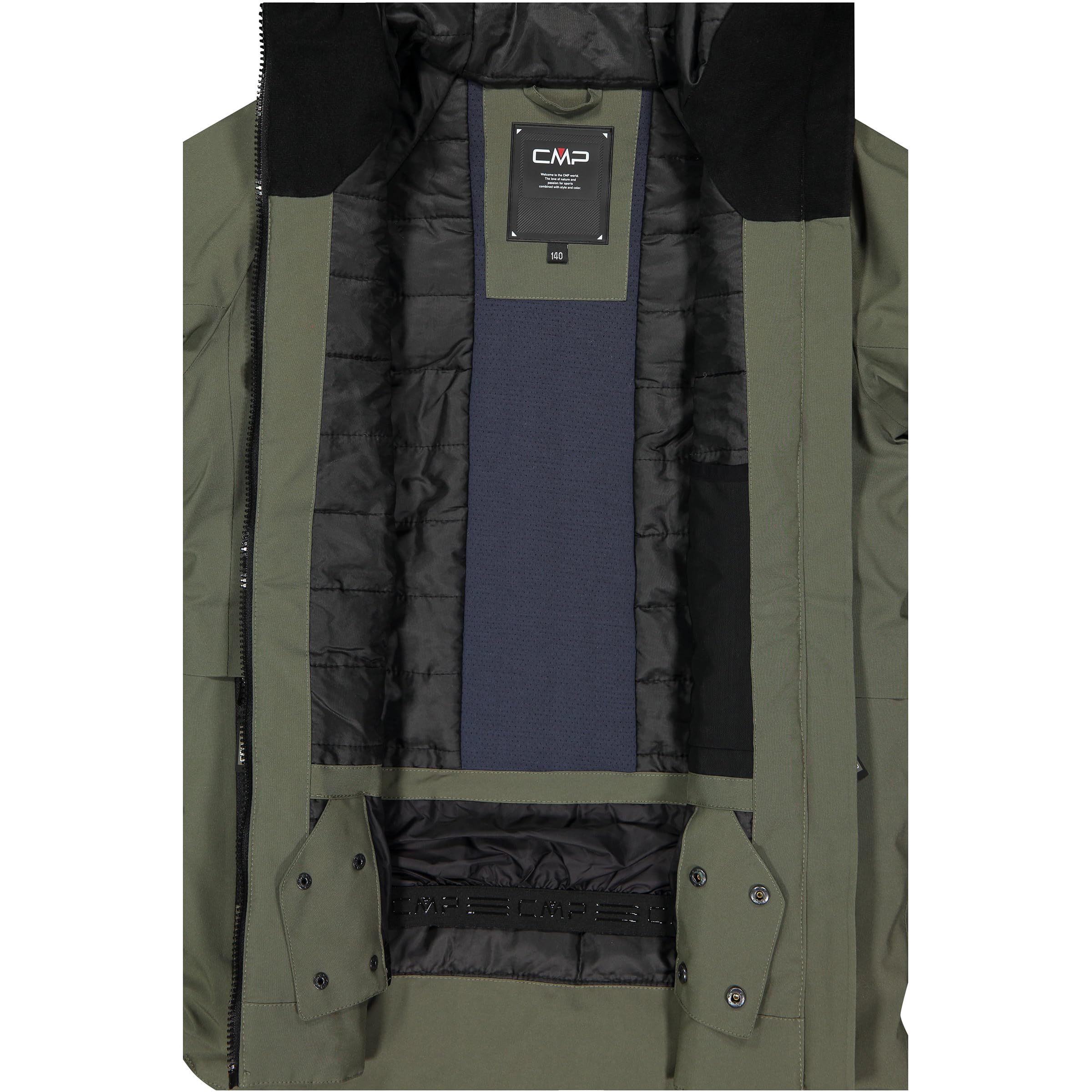 CMP Giacca Sci Da Bambino Con Cappuccio Fisso Giacca sci da bambino con cappuccio fisso Unisex - Bambini e ragazzi