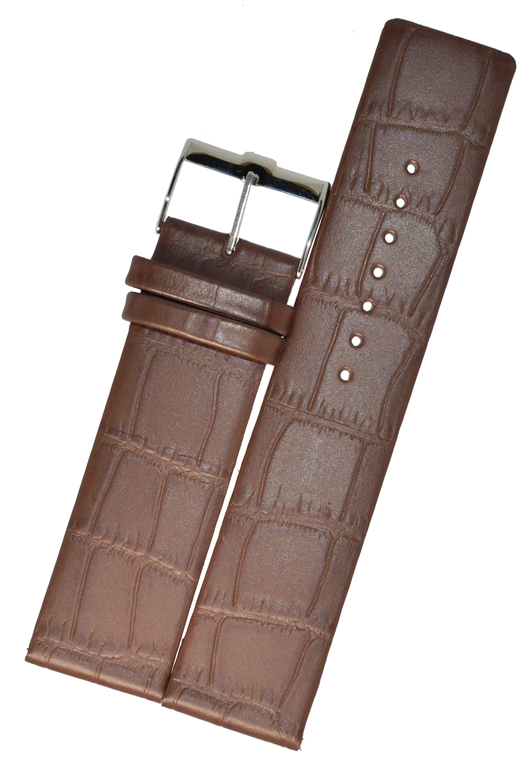SURU® 22mm Slim Leather Watch Strap/Watch Band for Men Women (Colour - Brown/Width Size -22mm)(Size Guide in 3rd Image) T102 (B0966N4YVS) Amazon Price History, Amazon Price Tracker