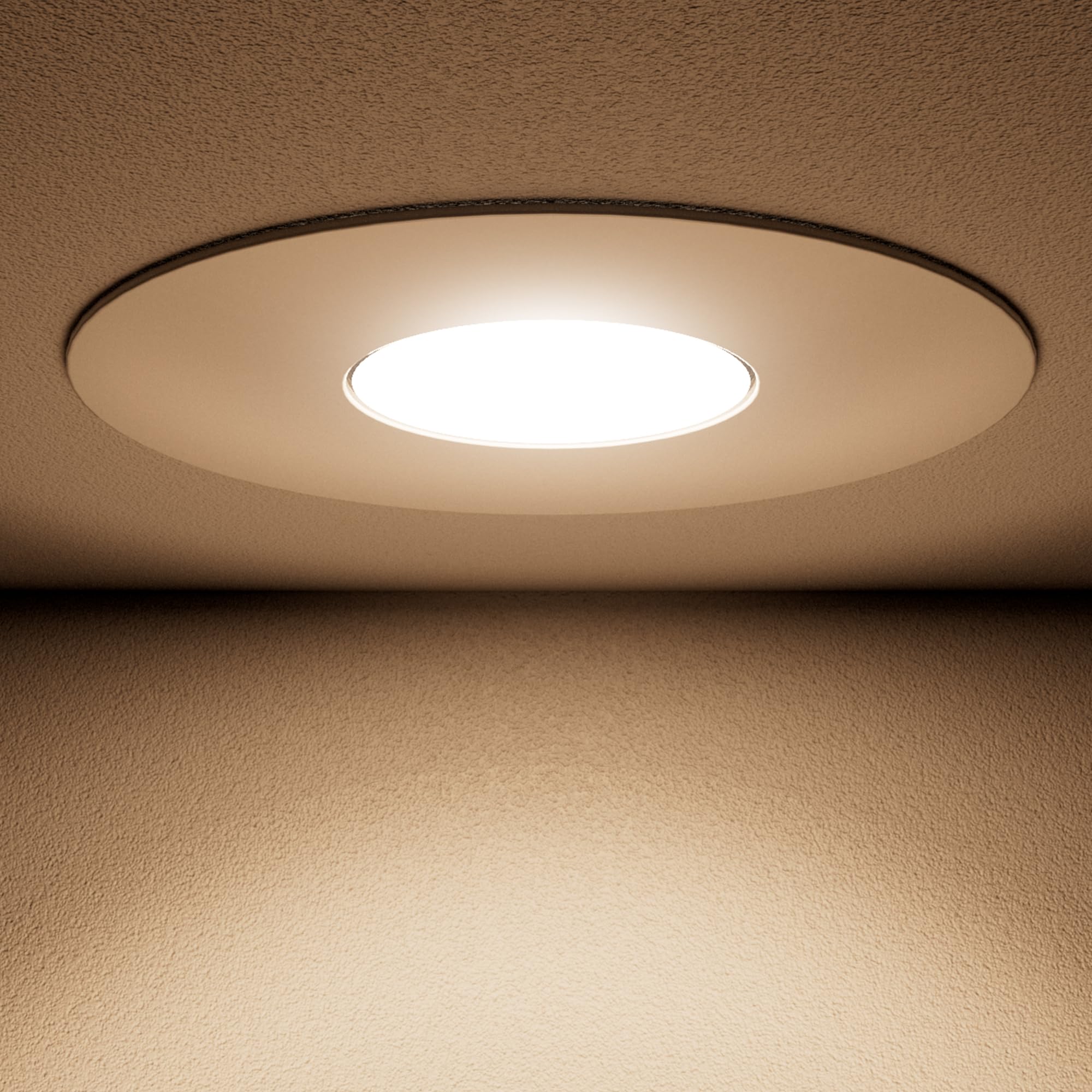 SSC-LUXon 10x YOKU Bad IP65 Einbaurahmen schwenkbar für GU10 & LED Modul – Deckenstrahler Einbauspot weiß rund 230V (ohne Leuchtmittel)