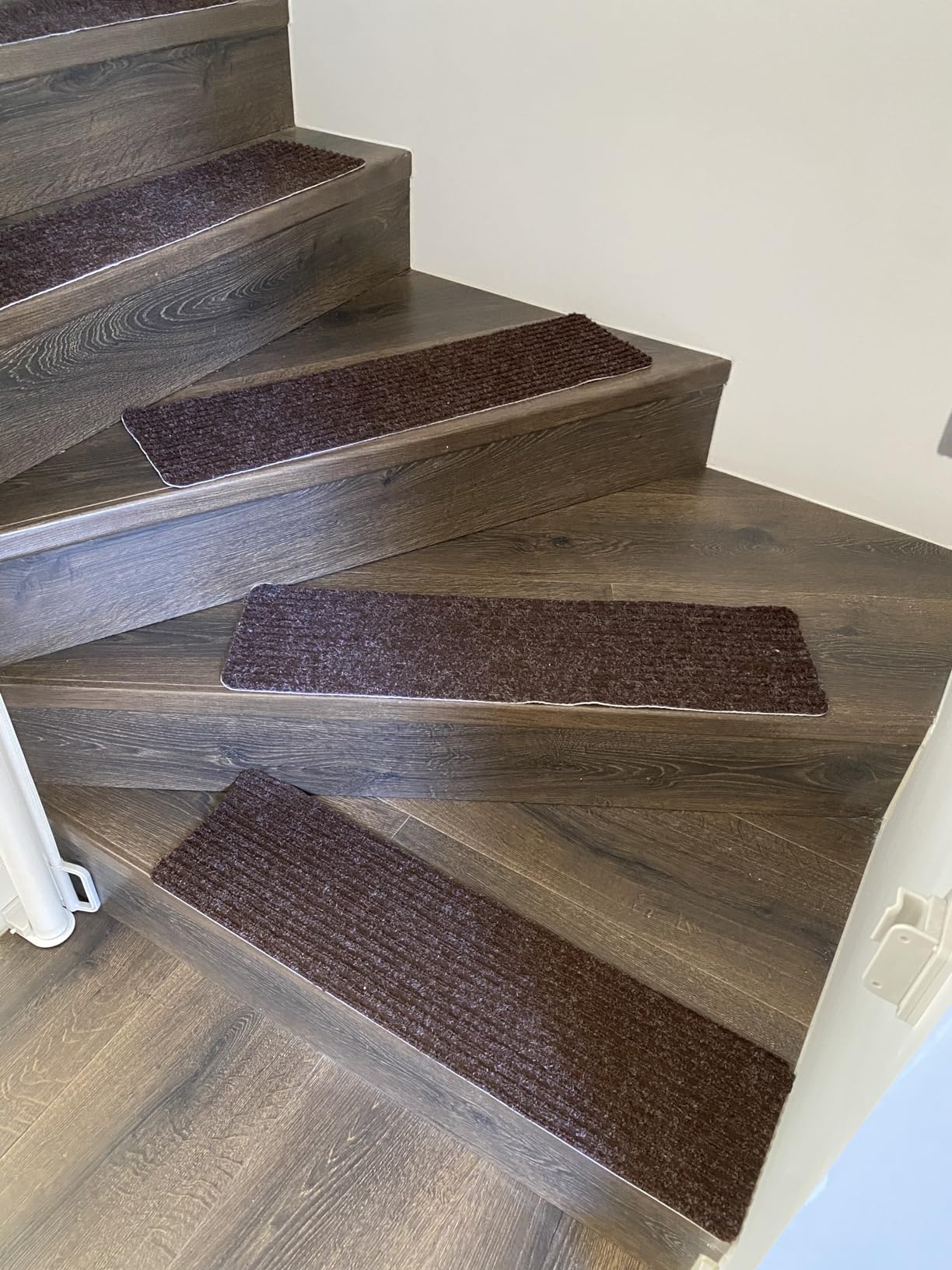 TreadSafe Carpet Stair Treads NonSlip 8"x30" Set of 15 Charcoal