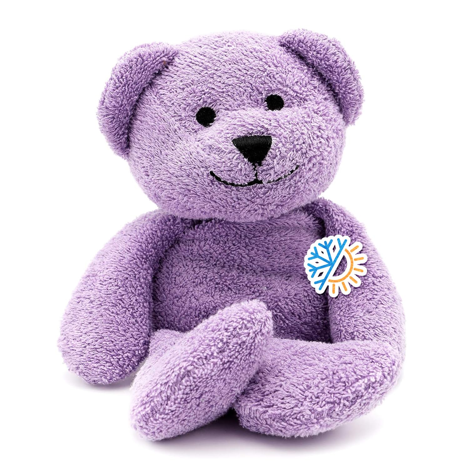 Thermal-Aid® (Tumble The Lavender Bear) – Washable Heating Pad & Ice Pack for Kids – Microwave & Freezer Safe, Plush Hot/Cold Pack with Natural Corn