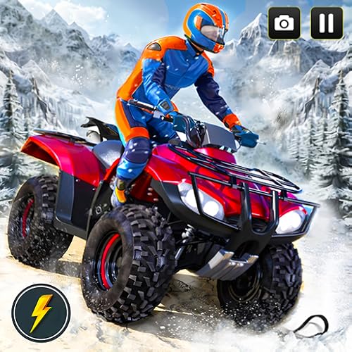 Futuristic Offroad Snow Mountain ATV Quad 4 Wheeler Bike Racing Stunt Simulator: Ultimate Crazy Bike Racing & Stunt Games