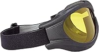 Vista 3 de Hot Leathers Big Ben - Gafas de motociclista amarillas para motociclista, lentes antivaho