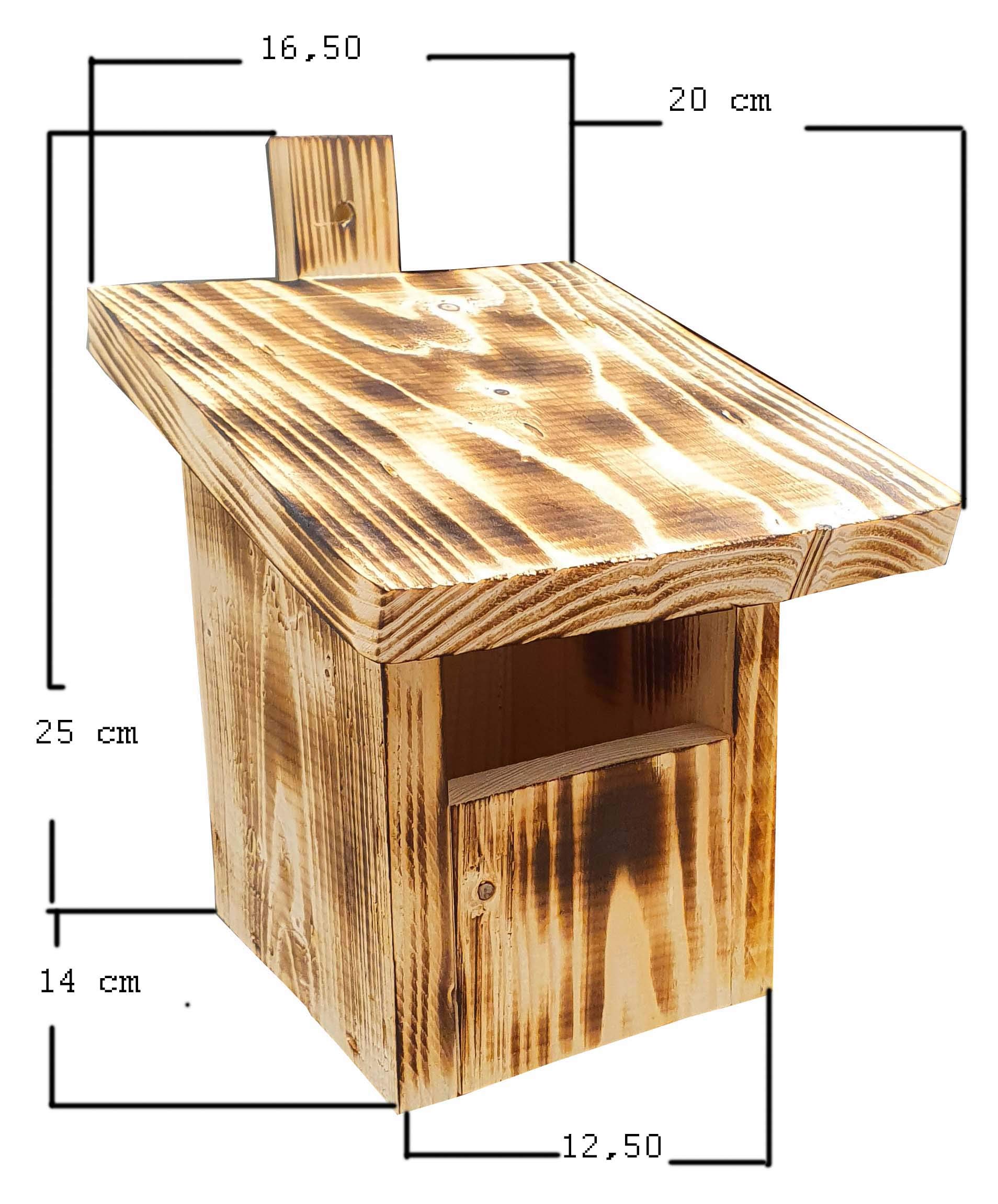 4 cajas nido de madera, Casitas para Pájaros