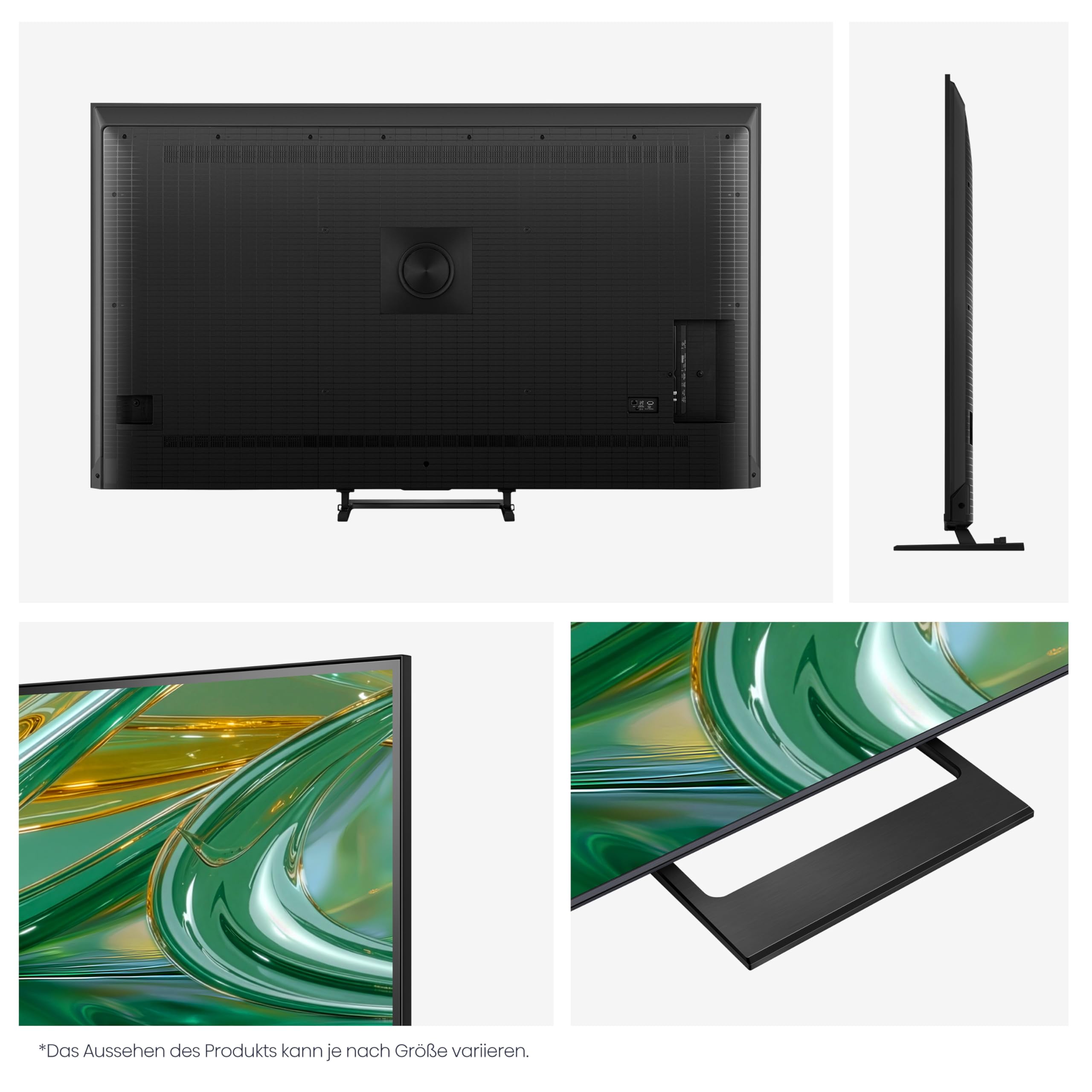 Hisense 55E8DS Fernseher 55 Zoll, 4K UHD, Hi-QLED Mini LED, Smart TV, 144Hz, Hi-View AI Engine, Dolby Vision.Atmos, Unibody Slim, FreeSync Premium, AI-Lichtsensor, Game Bar, Tuned by Devialet
