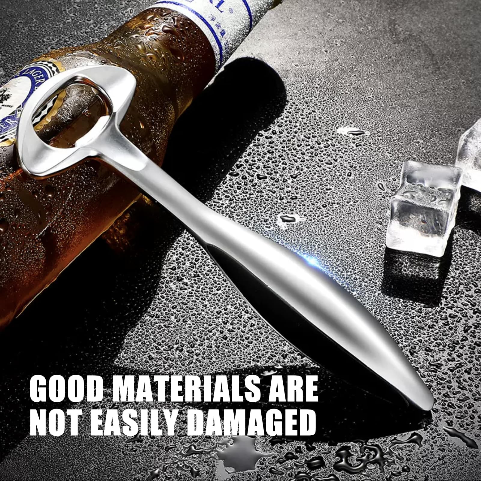 Apribottiglie Elegante Con Manico Antiscivolo - Per Birra E Bevande, Design Cool - Foto 10