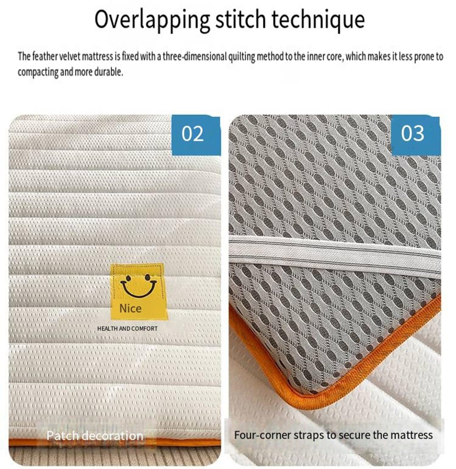 Matelas Futon Japonais, 2 Place Matelas Pliable Épais Et Portable, Lit D'appoint pour Dortoir, Camping Et Voiture,Tatami Pliable, Tapis De Couchage pour Sol, Invités, Salon