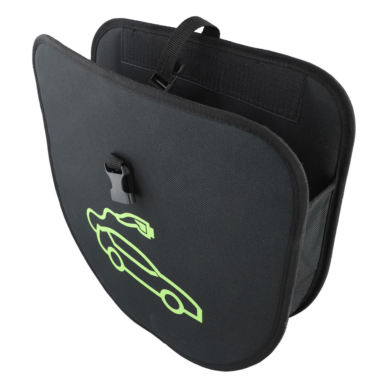 EasyByMall Grande borsa portaoggetti per cavi di ricarica EV con cinghia di sospensione, organizer Oxford 600D per linee di ricarica per veicoli elettrici 5-15 m, supporto posteriore per sedile auto