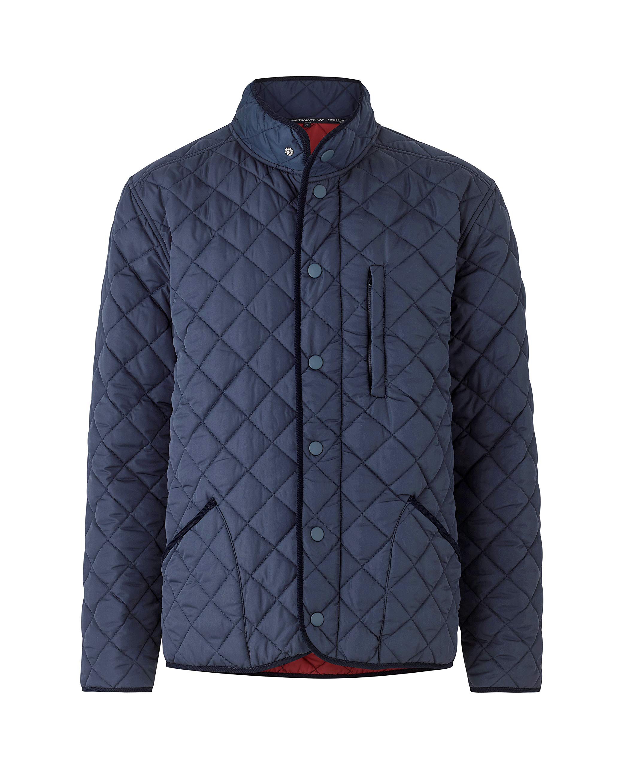 THE SAVILE ROW COMPANY LONDONMen's Luxury Quilted Padded Jacket with Recycled Polyester Outer
