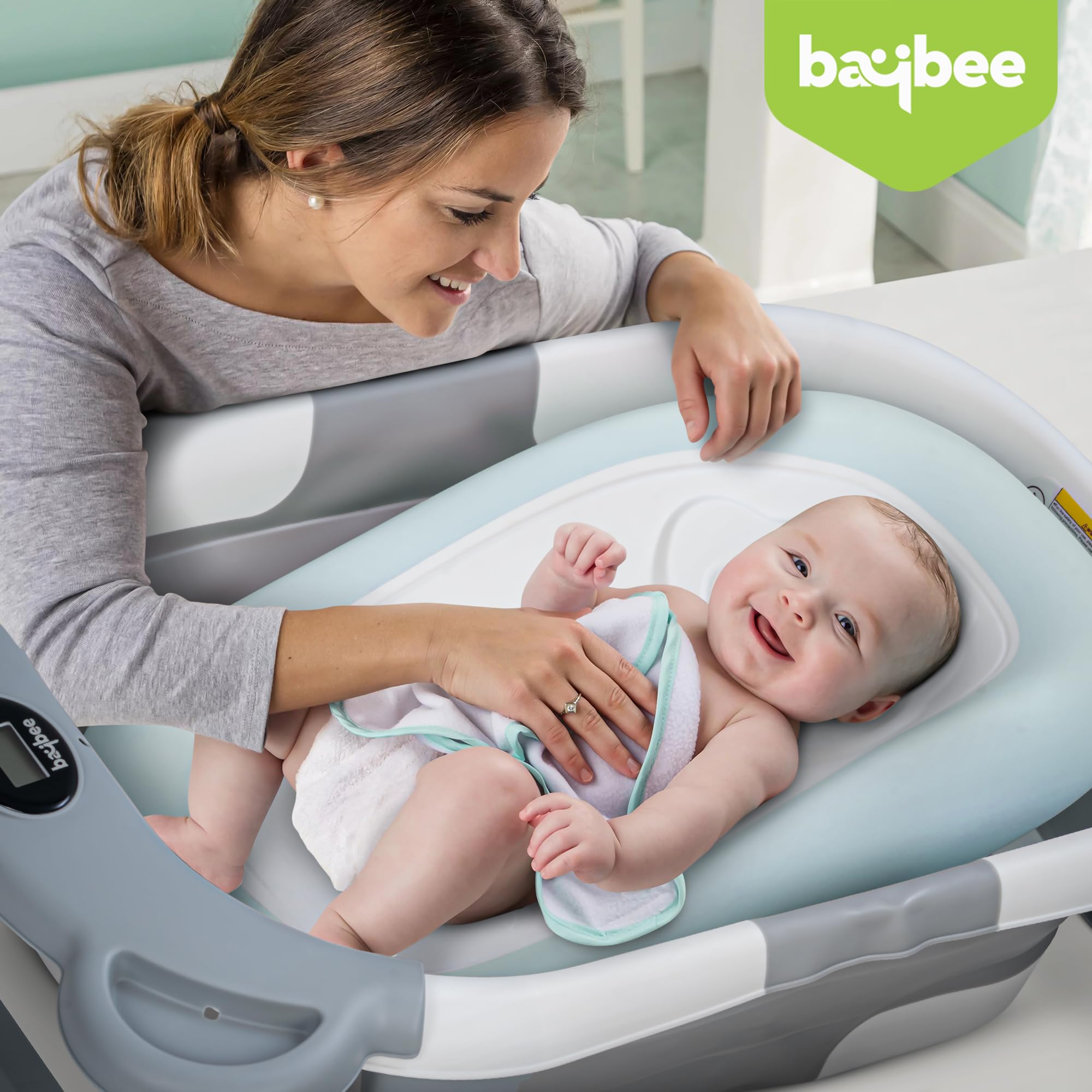 Baybee Frozy Baby Bath tub Seat for Babies | Portable Baby Bather with Anti Non Slip Edges & Suction Cup | Hanging Baby Shower Bath Seat | New Born Baby Bathtub for 0 to 12 Months (Blue) - Image 2 thumbnail