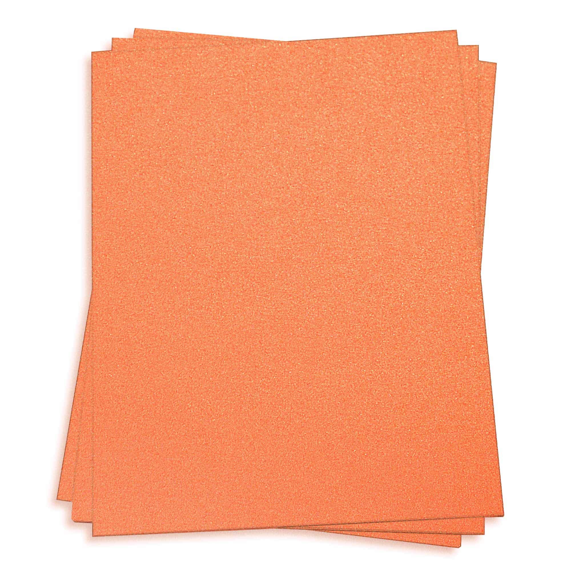 Flame Orange Paper - 12 x 12 Stardream Metallic 81lb Text, 25 pack