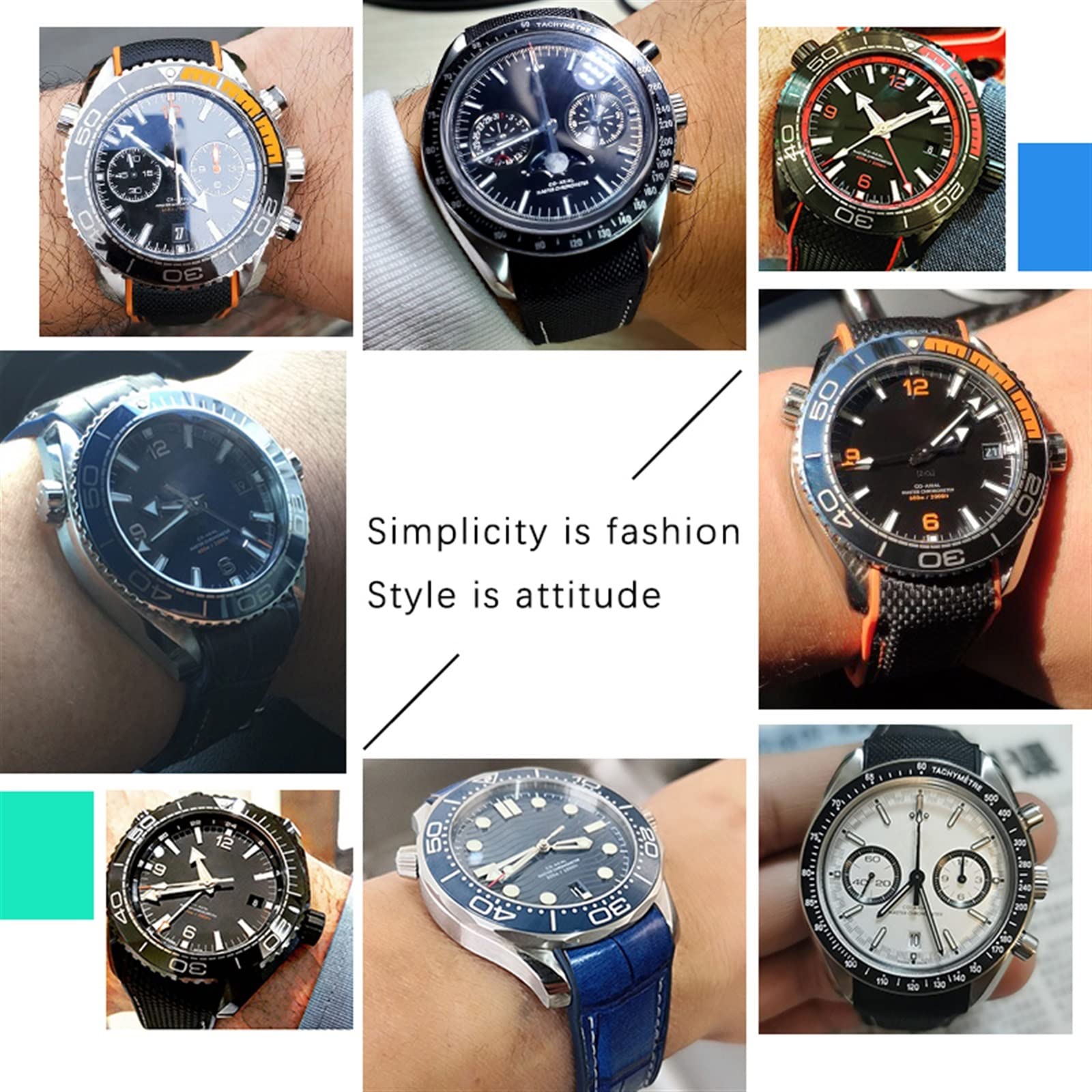 Bracelet de montre en caoutchouc pour Omega couturier, fermoir à boucle de déploiement pliable, Bracelet de luxe en Nylon et silicone, accessoires, pièces