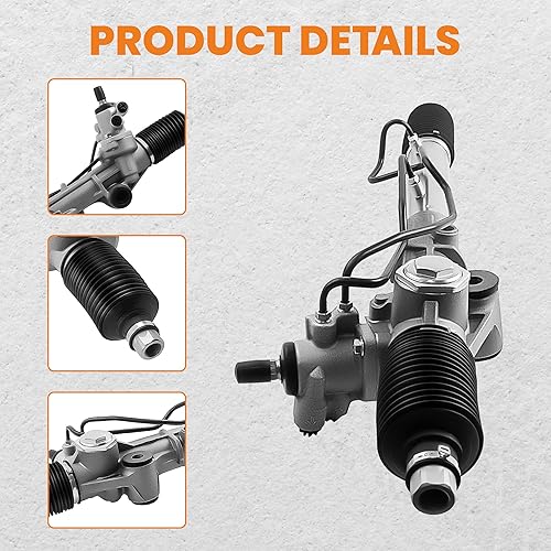 Miniatura 5 de Tuningsworld Conjunto de piñón y cremallera de dirección asistida para Toyota Tacoma 1998-2004 4WD 2.7L 3.4L / 2WD 2.7L / 2WD Pre-runner 3.4L, para