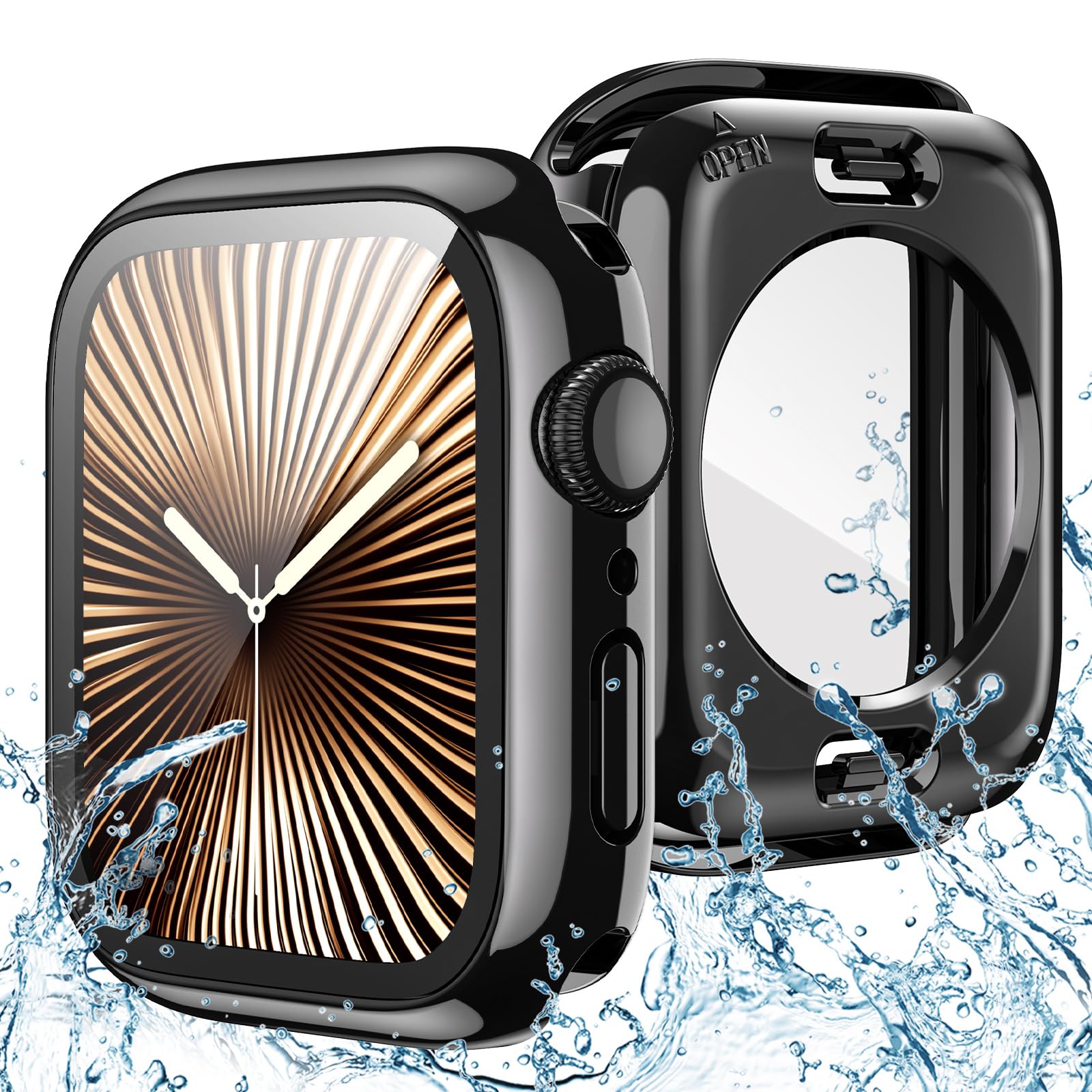 Goton Water-Resistant 42mm Case with Glass for Apple Watch Series 11/10