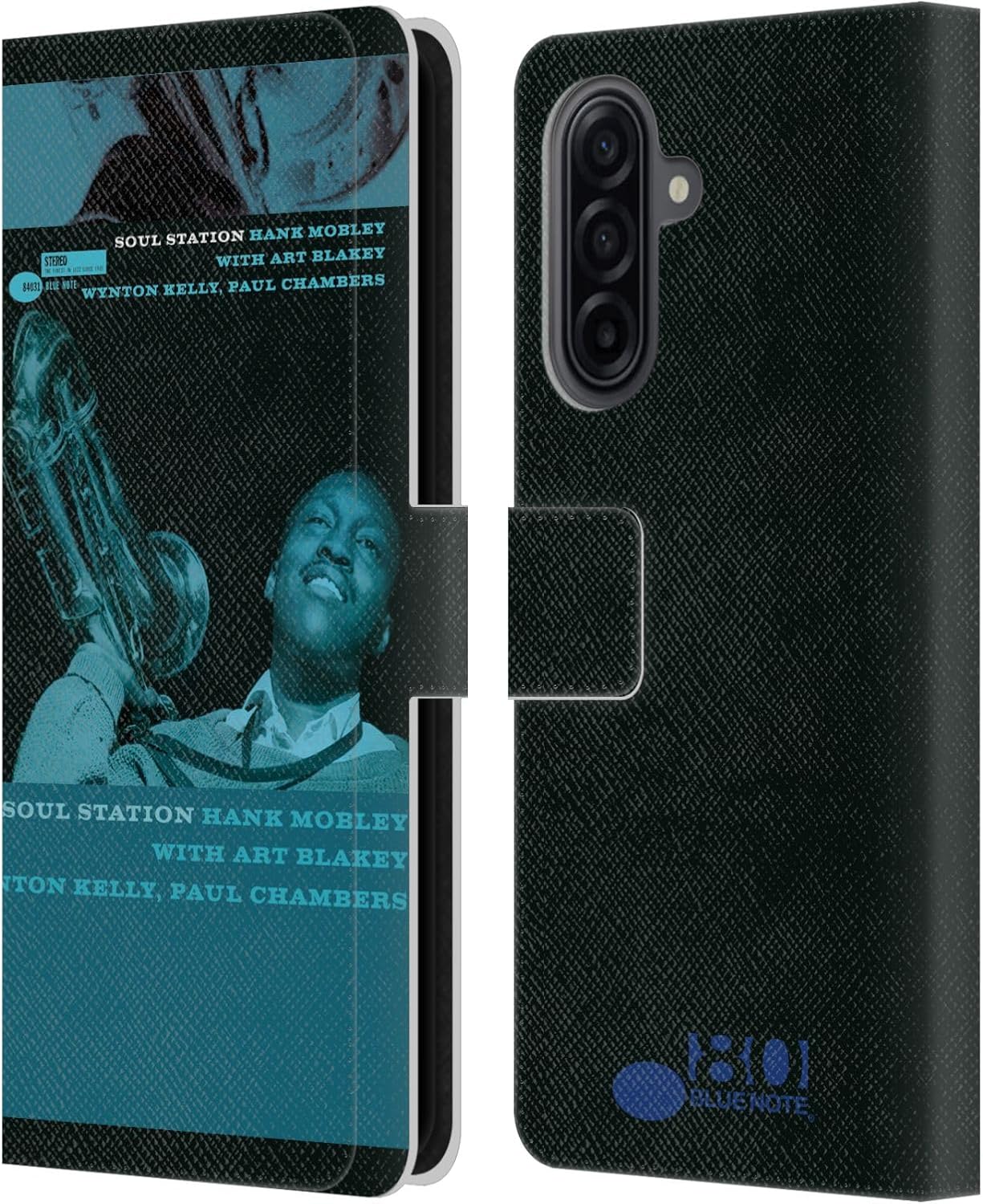 Head Case Designs Officially Licensed Blue Note Records Hunk Mobley Soul Station Albums Leather Wallet Case Compatible with Samsung Galaxy A17 4G / 5G