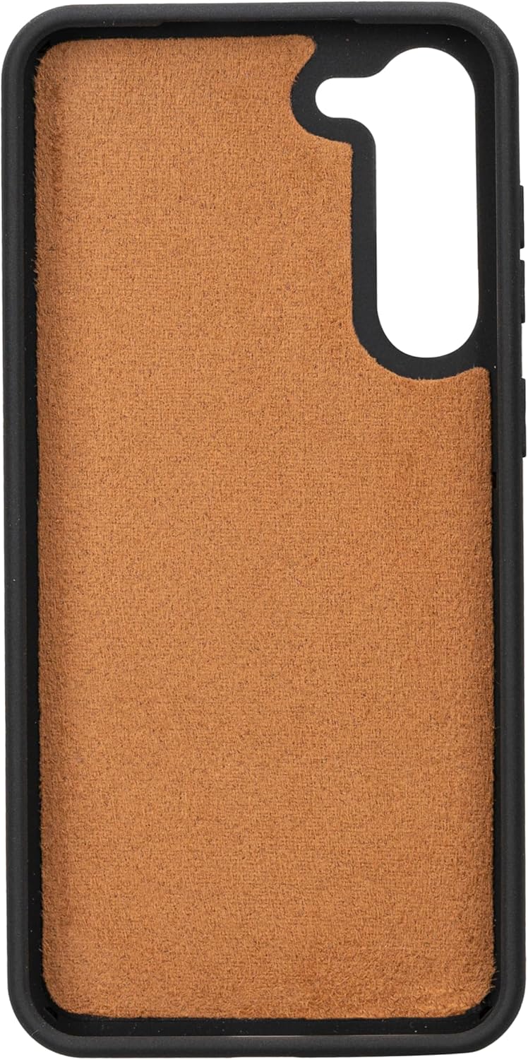 HARDISTON Leather Wallet Case Compatible with Samsung Galaxy S24 Plus - Handmade - Detachable Magnetic Flip Cover with Card Holder & Kickstand - Full Edge Protection (Brown)