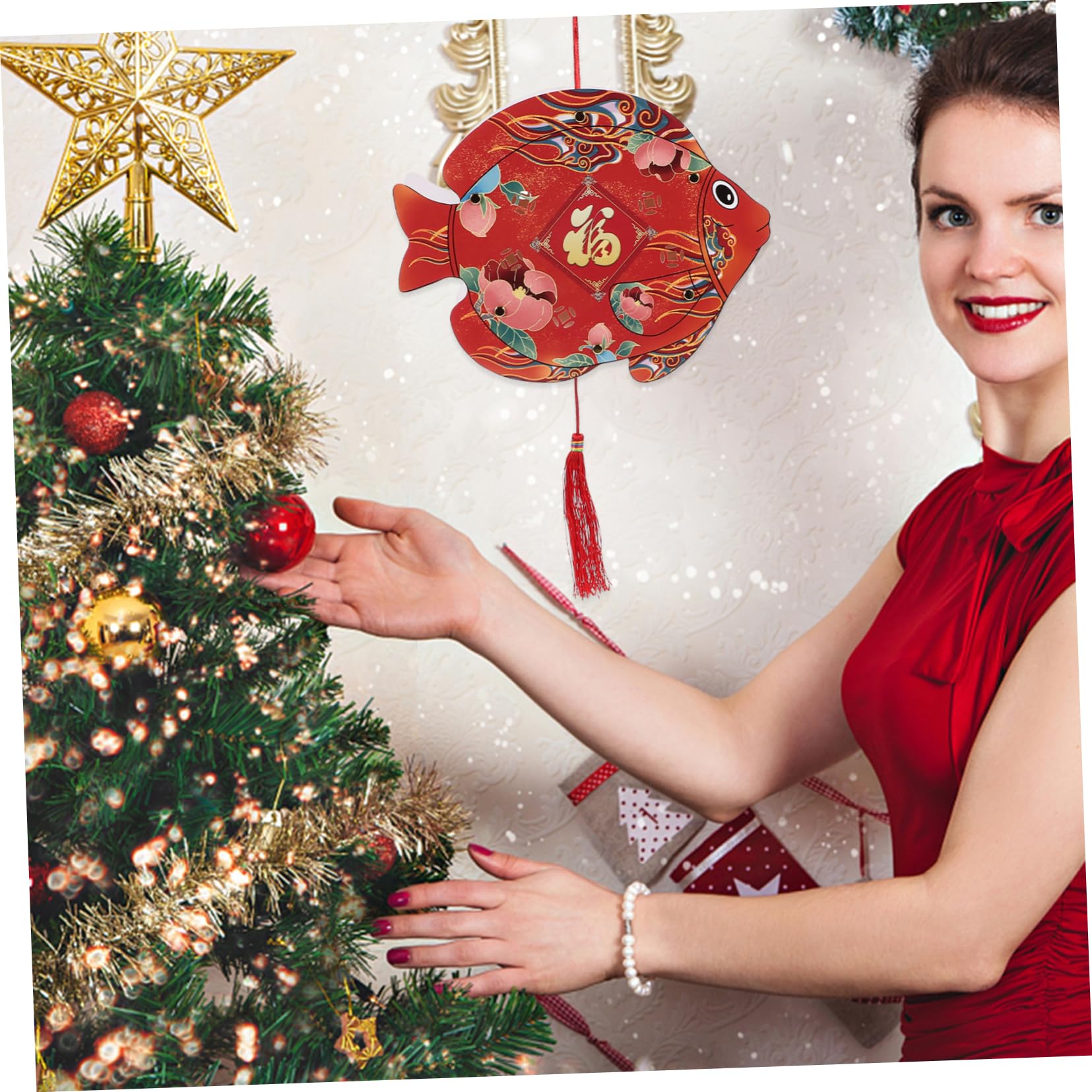5 Set Materiale per Lanternine da Te Forma Decorazioni per Capodanno Kit per Attività Artigianali