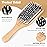 URTHEONE Hair Brush,Boar Bristle Hair Brushes and Styling Comb Set for Women Men Kids, Best Natural Wooden Paddle Hairbrush for Wet or Dry Hair Detangling Smoothing Massaging