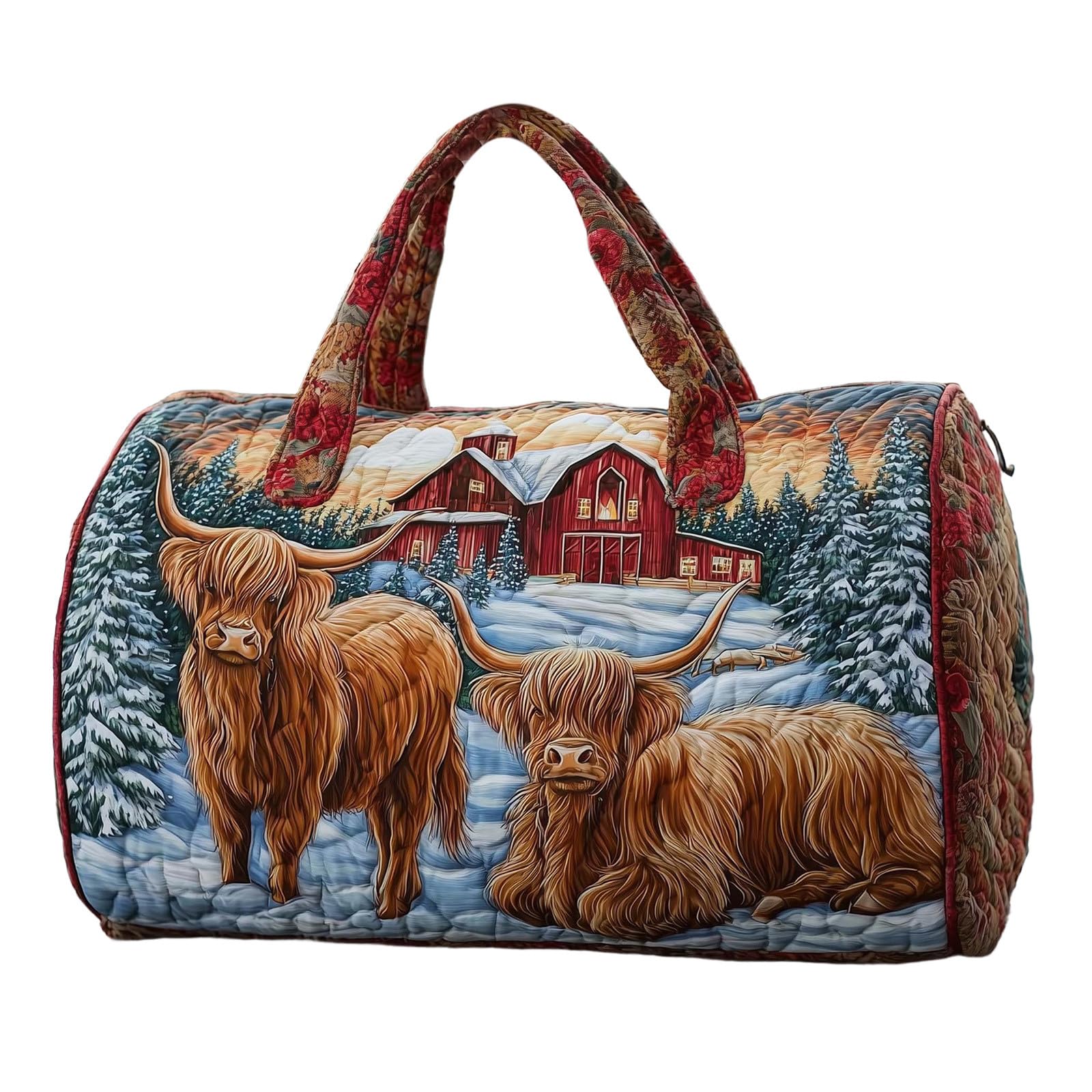 Travel Duffle Bag for Men Women, Bus Hippie Van Quilted Duffle Bag Bohemian Embroidery Weekend Bags Funny Novelty Bags Boho Retro Handbag Carry On Tote Weekender for Short Trip Camping