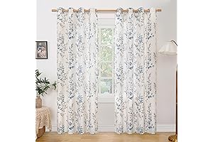 BGment Farmhouse Living Room Curtains: Vintage Floral Elegance for Boho Chic Decor