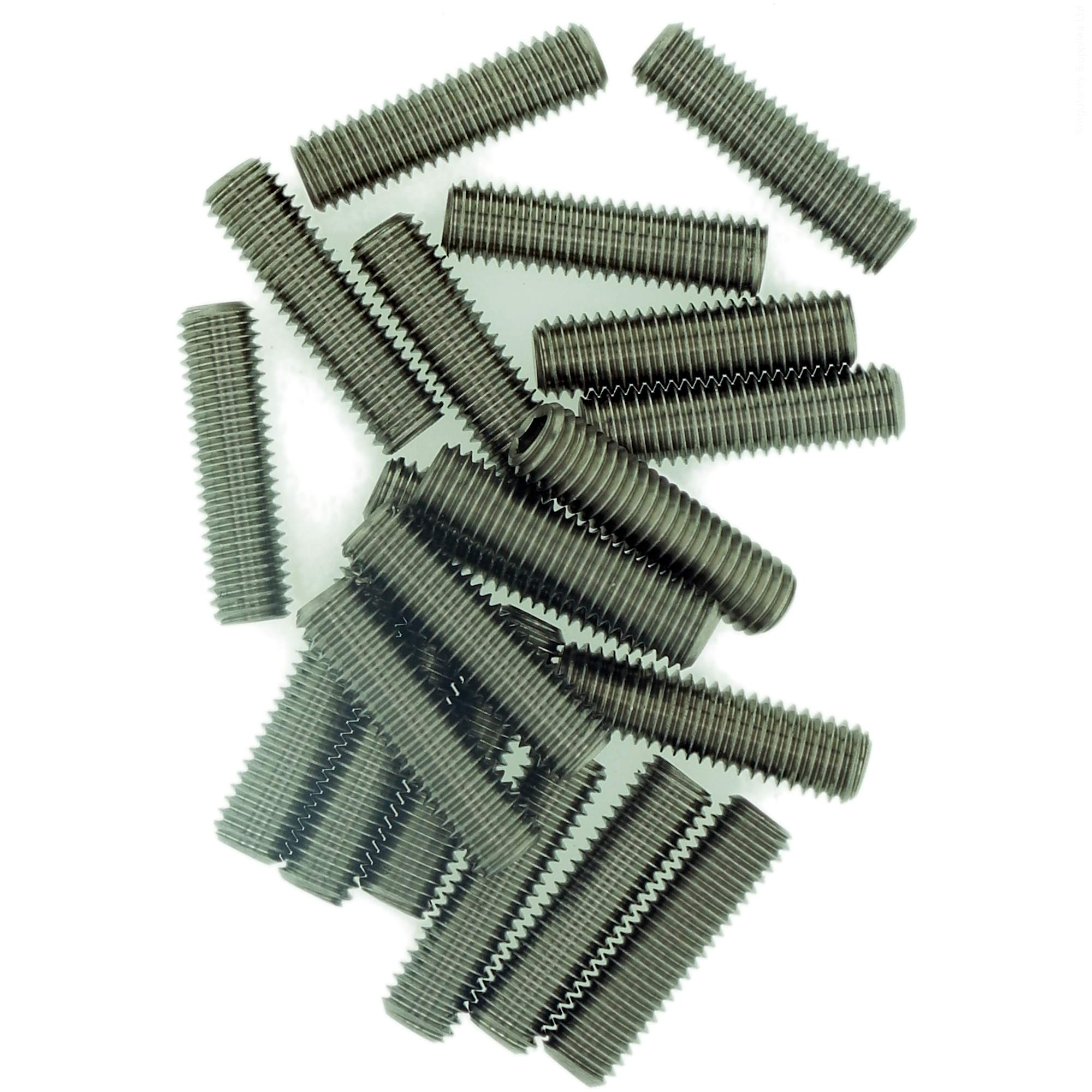 Singularity Supplies M2 (2Mm X 4Mm) Hex Socket Grub Screw (Flat Point) - Stainless Steel (A2) (Pack Of 20)