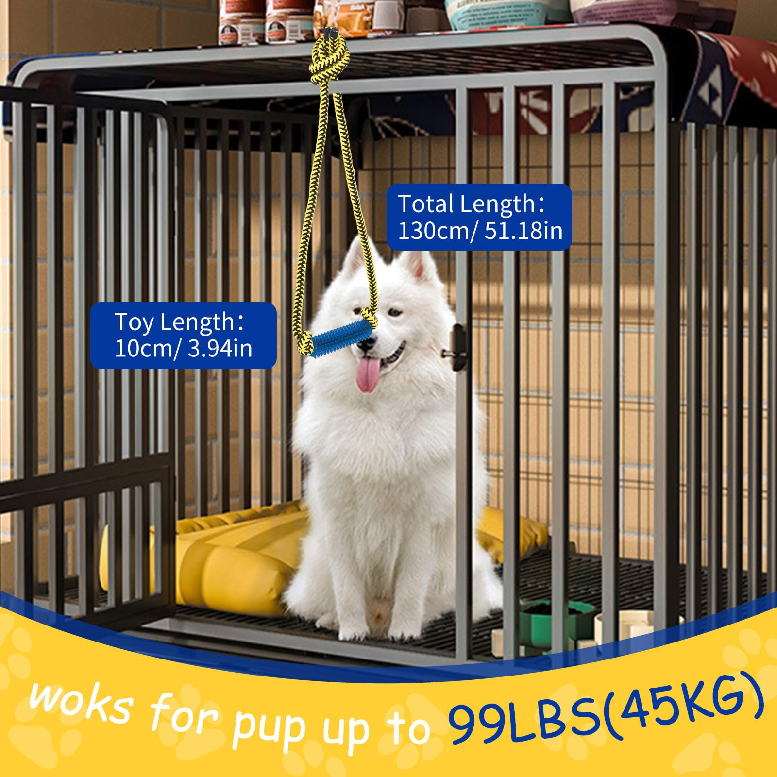 ChengFu Interactive Dog Toys, Crate Training Aids for Puppies, Puppy Teething Toys,Peanut Butter Dog Food Treat Dispenser Toys (Blue