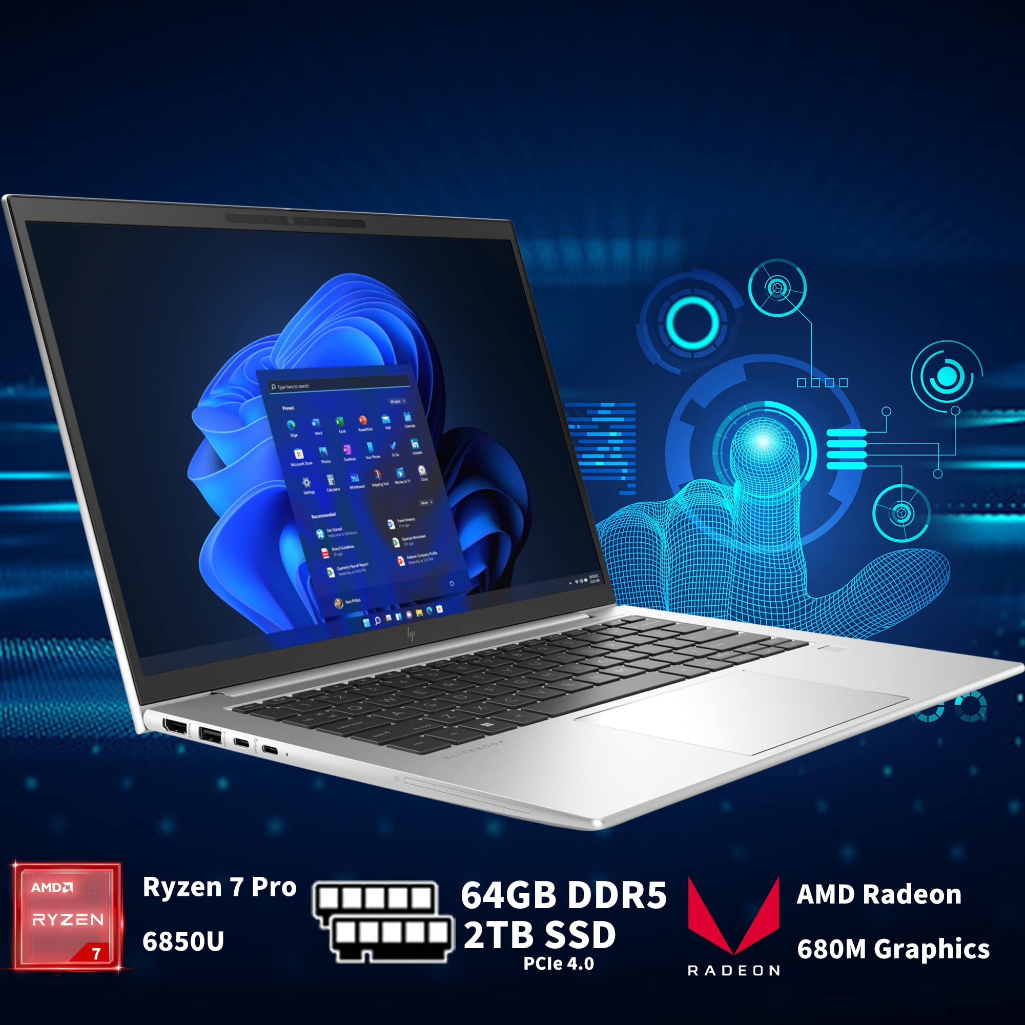 Amazon.co.jp: HP 2022 EliteBook 845 G9 14インチ WUXGA ビジネス 