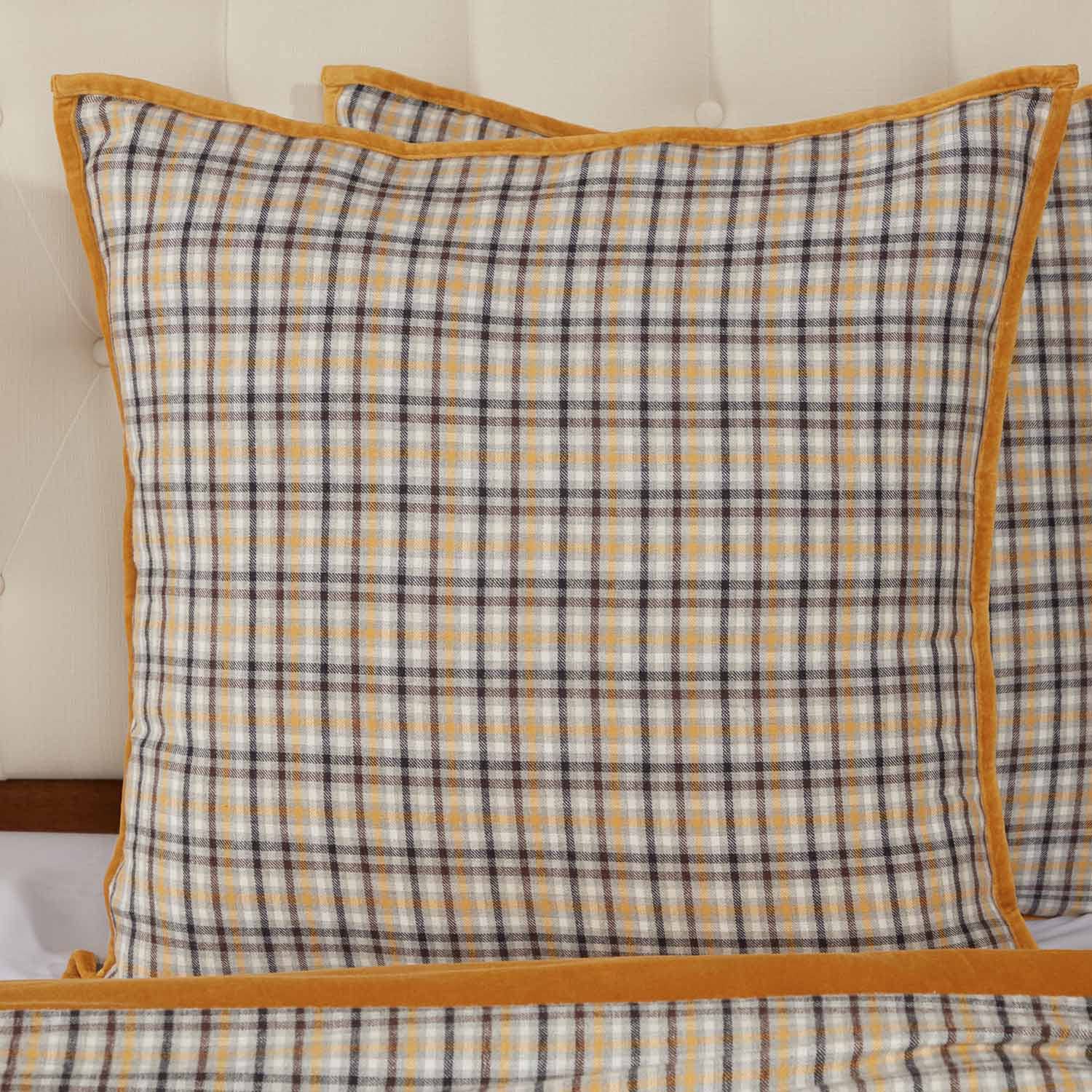 Piper Classics Morning Meadow Plaid Euro Sham, 26