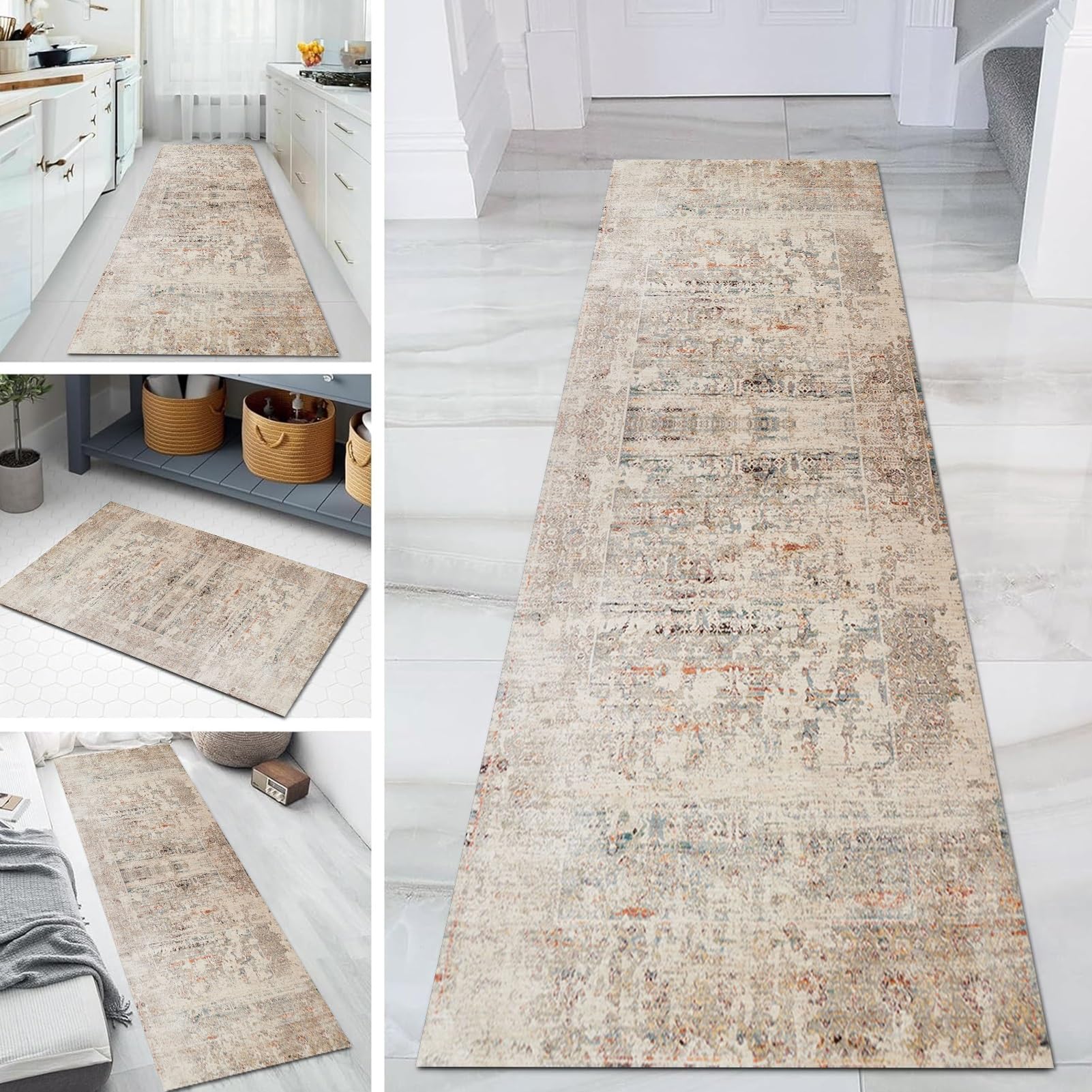 Tapis de couloir extra long 1-6m moderne doux salon entrée chambre