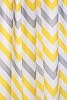 Croydex Yellow & Grey Chevron Textile Shower Curtain with Hygiene 'N' Clean, 1 x 180 x 180 cm