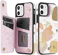 Vista 26 de NNH Funda tipo cartera compatible con iPhone Xs Max con bloqueo RFID, ranuras para tarjetas, folio de piel sintética, función atril, doble cierre