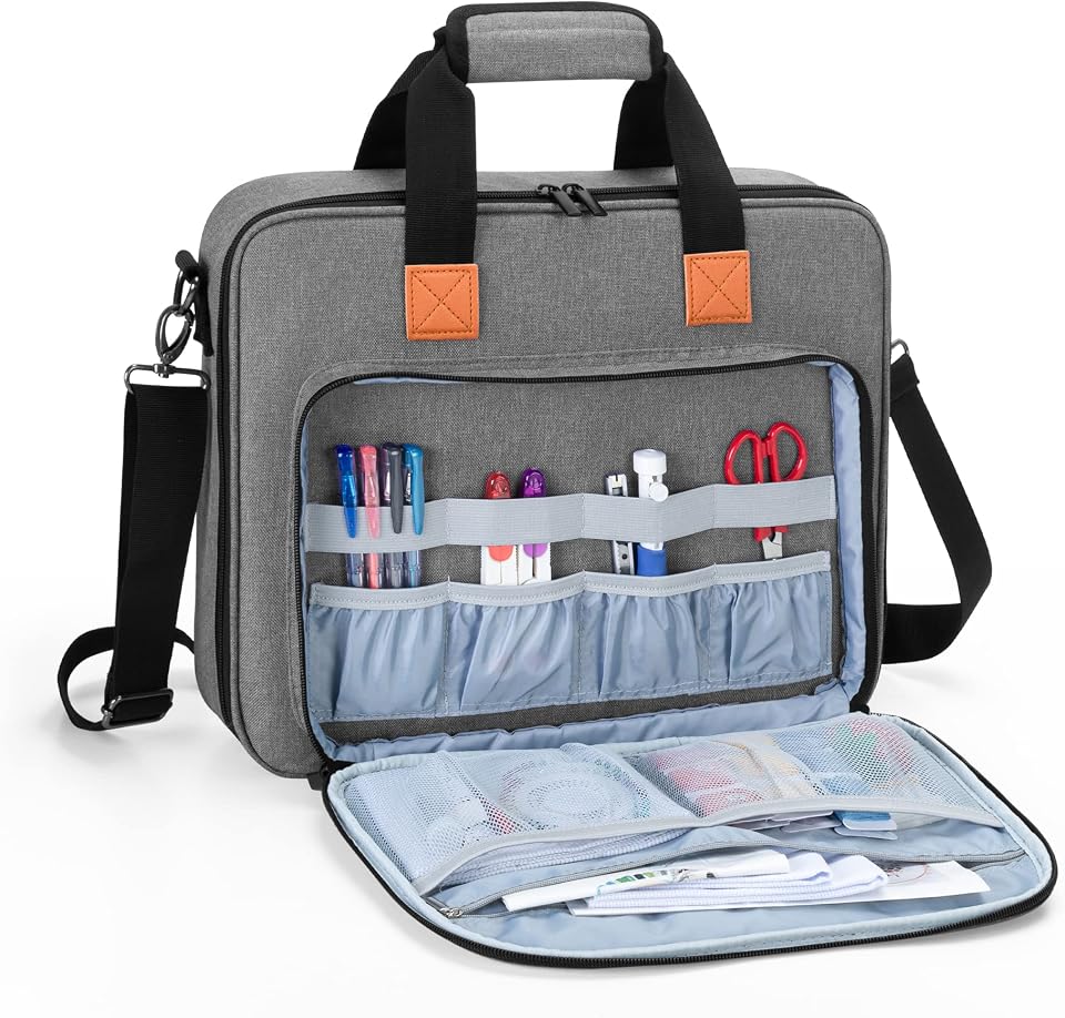 LUXJA Embroidery Project Bag, Gray product image from Amazon