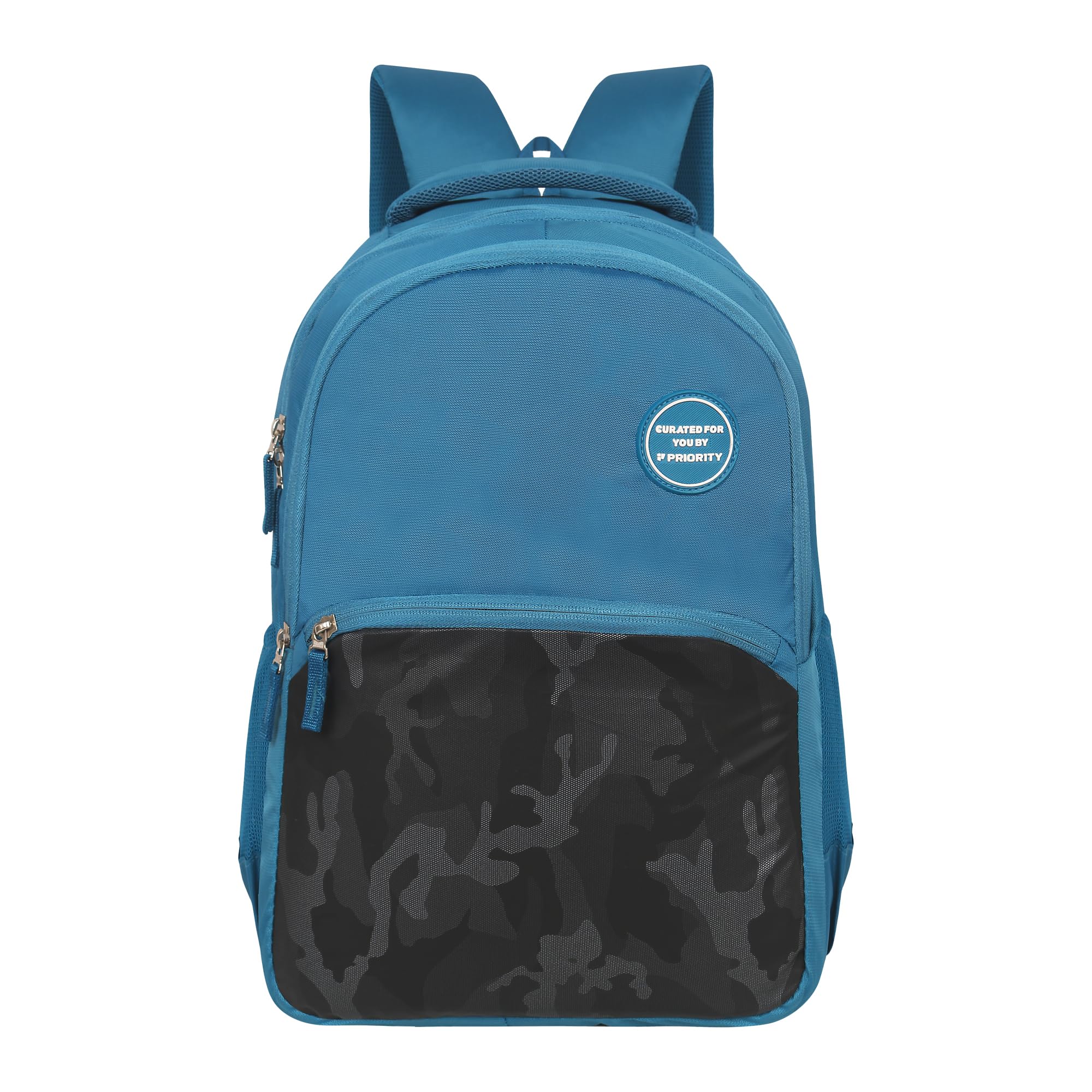 priority 19 Inch PU College Backpack For Boys & Girls | Office Backpack For Men & Women | Casual Backpack For Unisex (Large | Airport Blue)-picture-27
