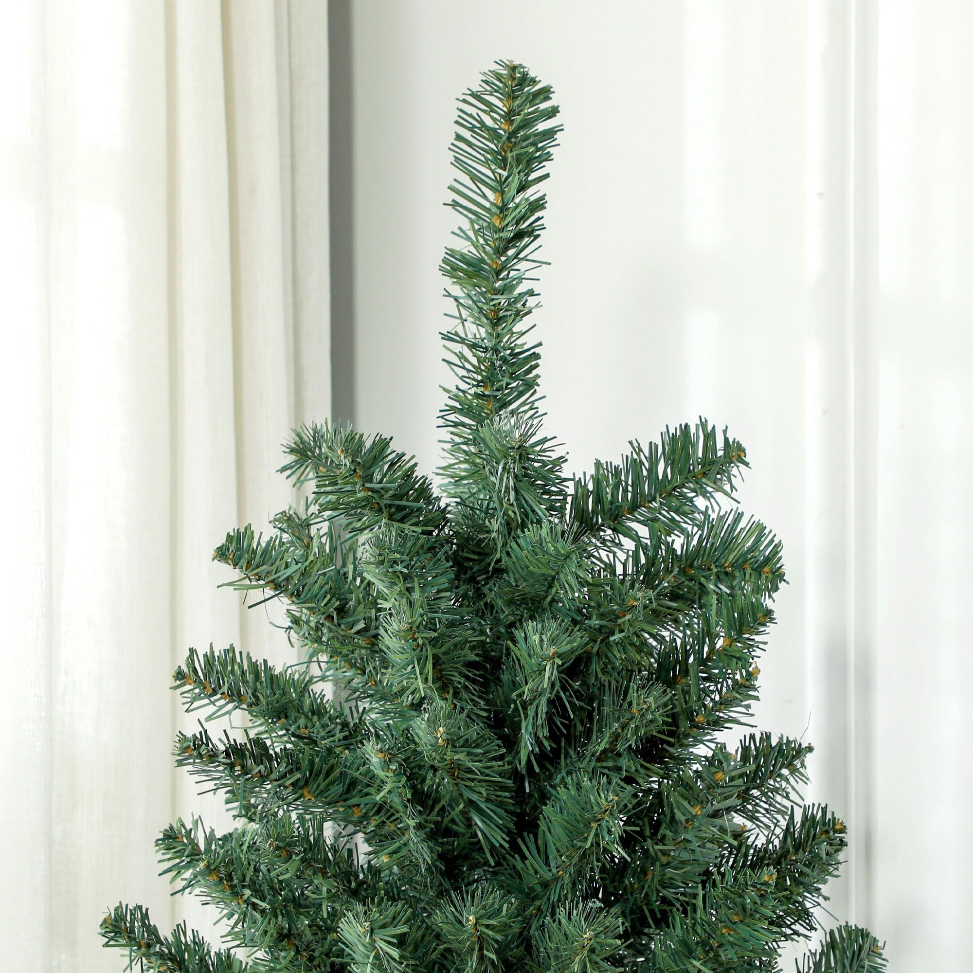 HOMCOM Árbol de Navidad 180 cm Artificial 760 Ramas Base Plegable Verde | Ramas de Alambre de Memoria, Árbol de Navideño para Salón
