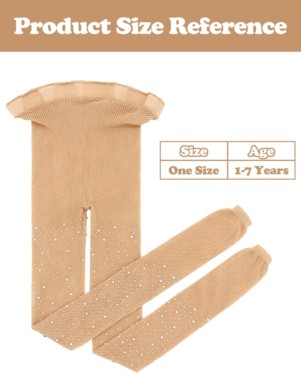 Kids Fishnet Stockings Girls Glitter Tights Toddler Sparkle Tights for Halloween With Rhinestone - Image 5