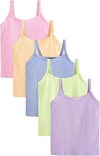 Pack de 5 camisolas de canalé en colores pastel