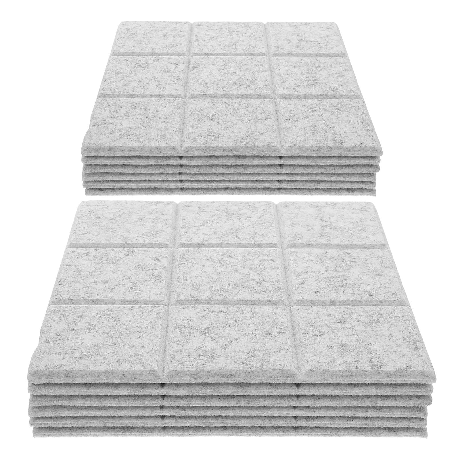 Carreaux de feutre pour mur faciles à installer dalles murales légères x12 - 8