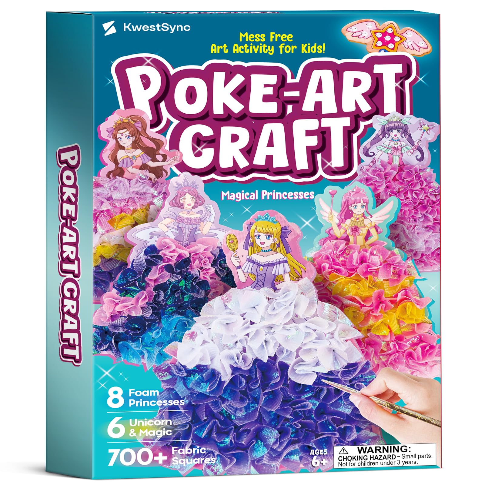 KwestSync Arte y manualidades para niñas, 8 princesas mágicas