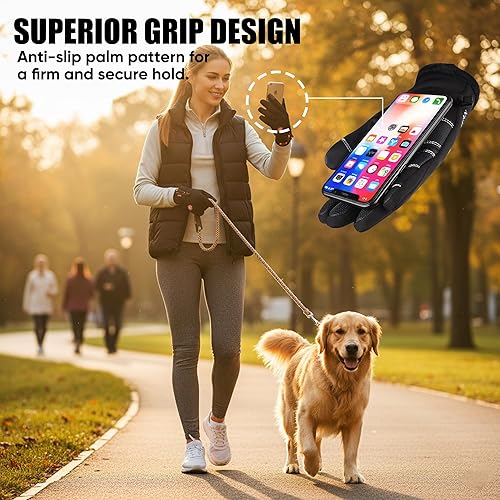 Miniatura 8 de Guantes térmicos antideslizantes e impermeables de invierno para hombres y mujeres, resistentes al viento, para clima frío, motociclismo, ciclismo,