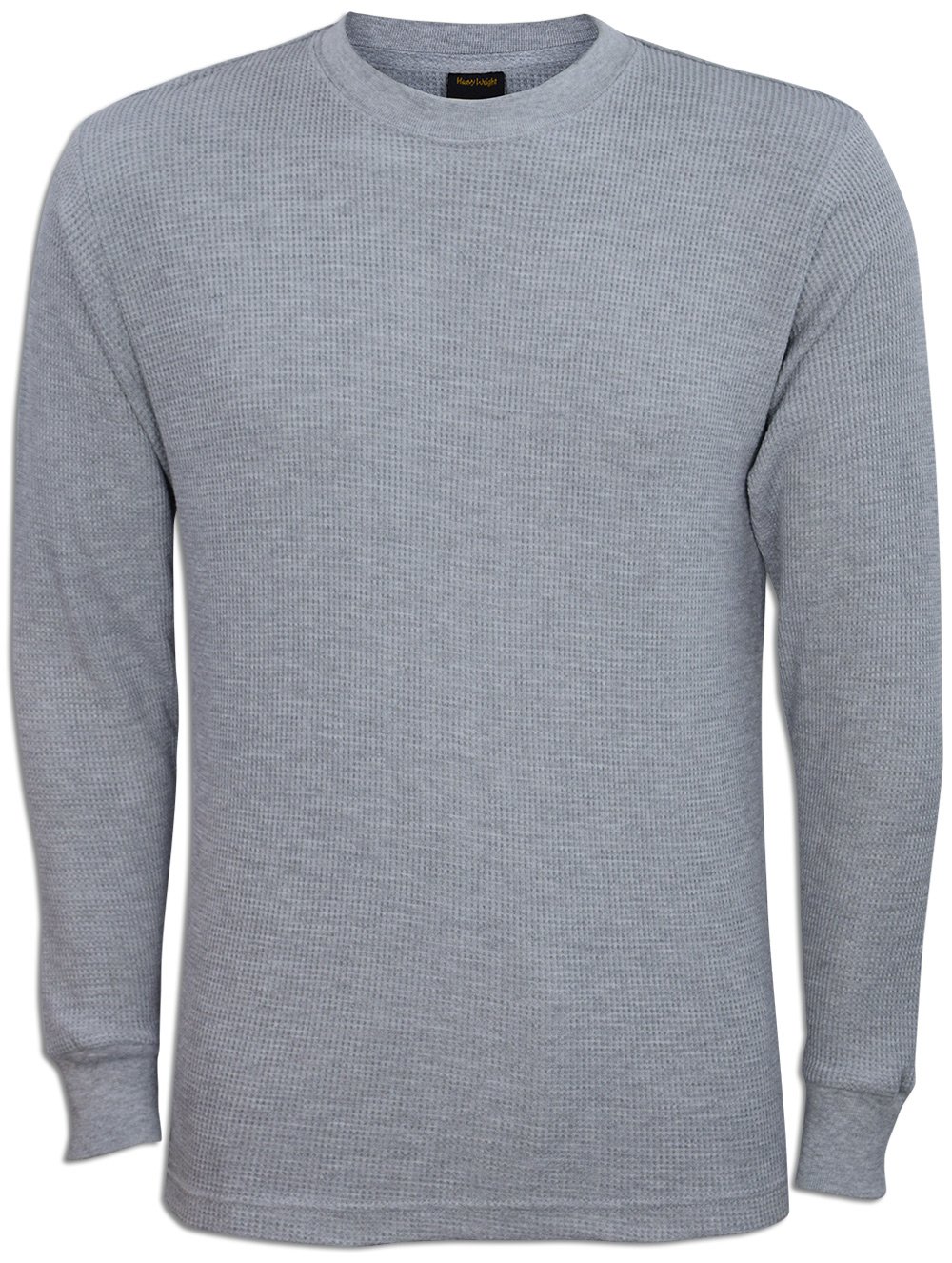 JLGUSA Men Heavy Weight Plain Thermal Long Sleeve Waffle Shirts Solid Colors