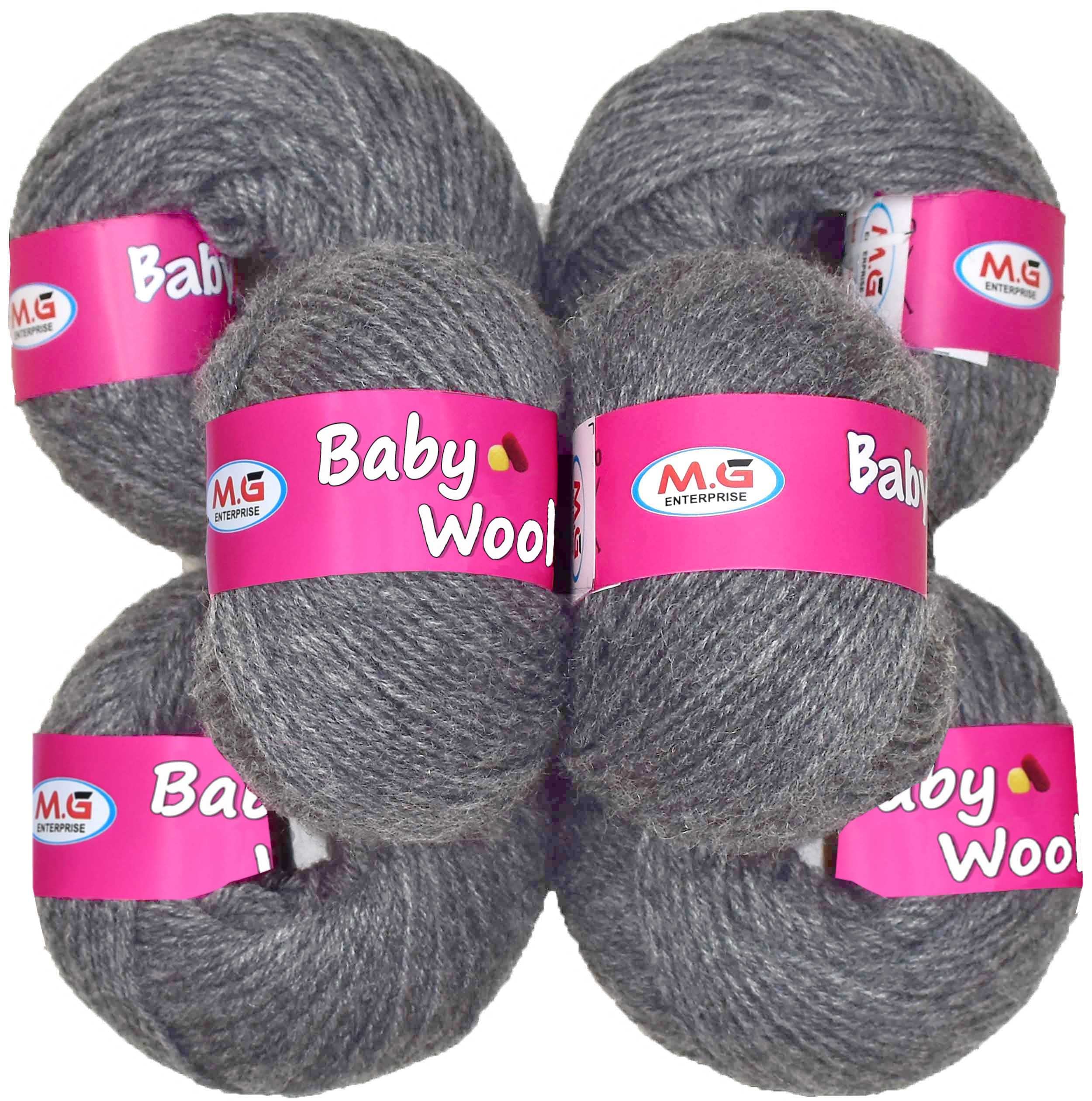Vard hman 100% Acrylic Wool Wrosted (6 pc) Baby Wool Wool Ball Hand Knitting Wool/Art Craft Soft Fingering Crochet Hook Yarn, Needle Knitting Yarn Thread Dye R JQE