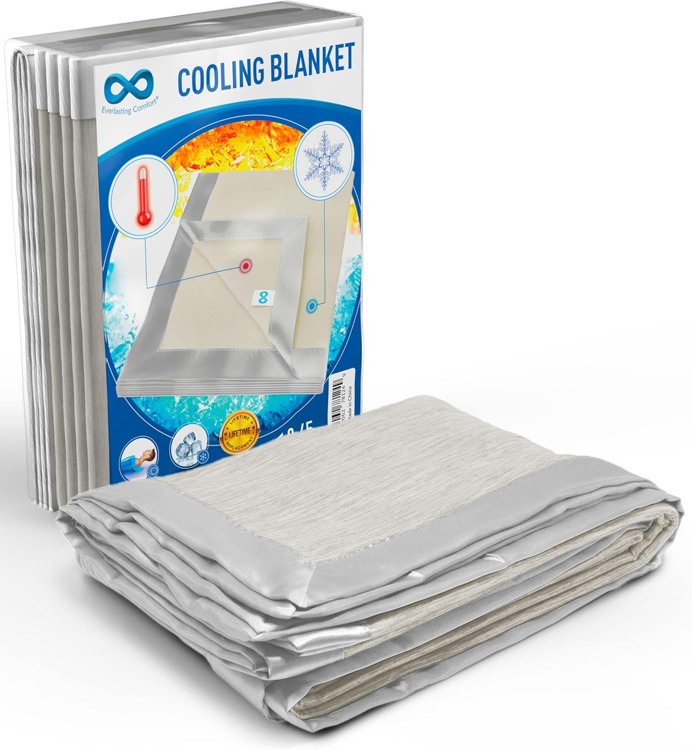 Everlasting Comfort Cooling Blanket for Hot Sleepers Dual Sided