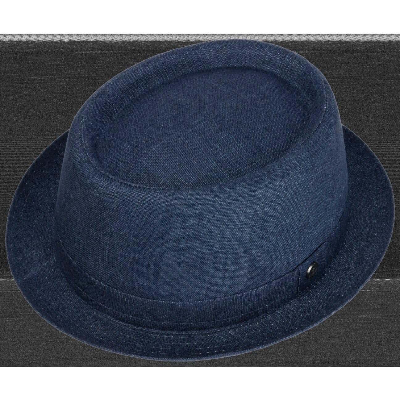 LIERYS Pork Pie Cappello in Lino Screziato Prodotto in Italia Unisex Primavera Estate