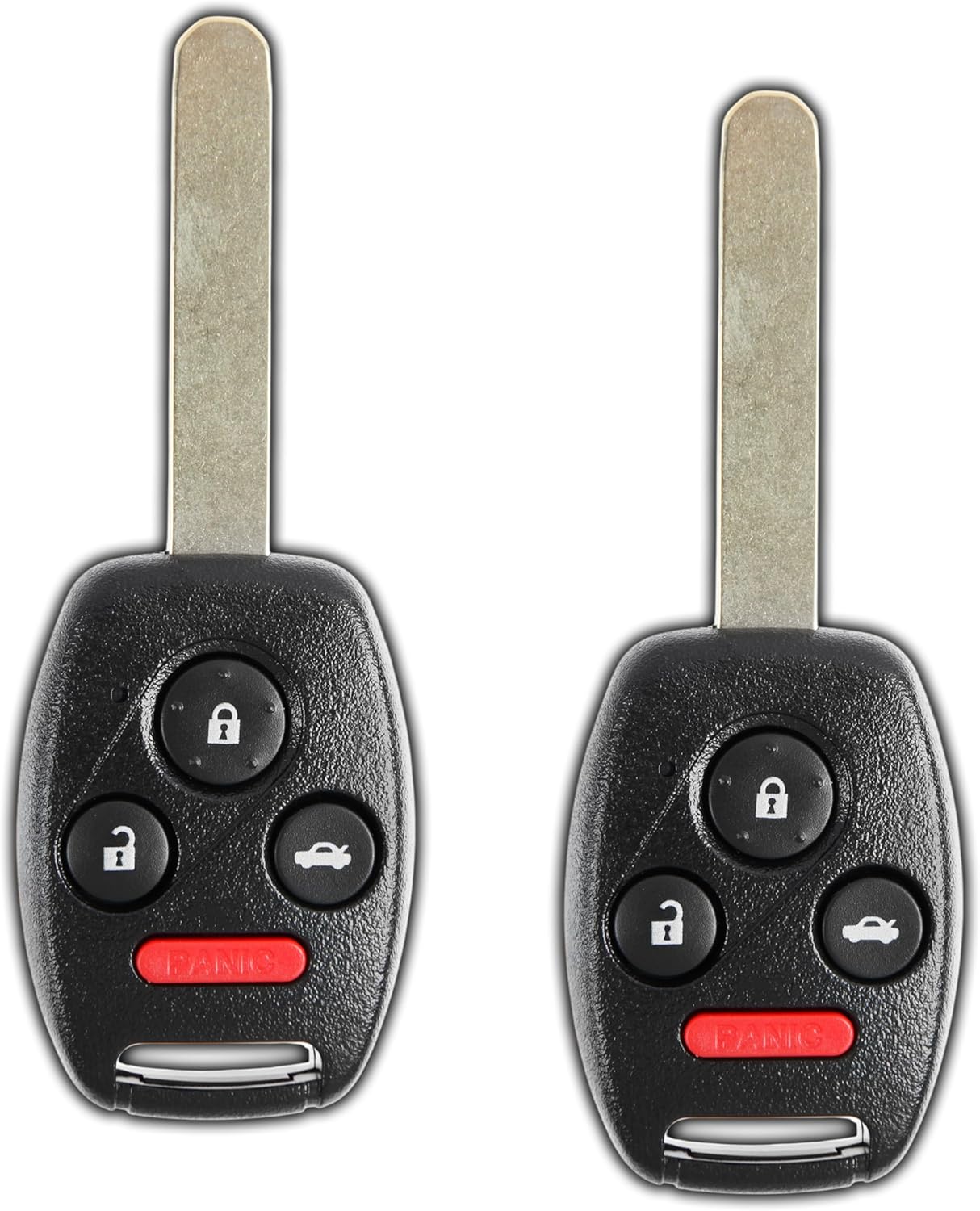 2X KeylessOption Key Fob Replacement for 2008 2009 2010 2011 2012 2013 2014 Honda Accord Coupe CRV Fit Acura TL TSX ZDX Keyless Entry Remote Control, 4-Button MLBHLIK-1T, Locksmith Required