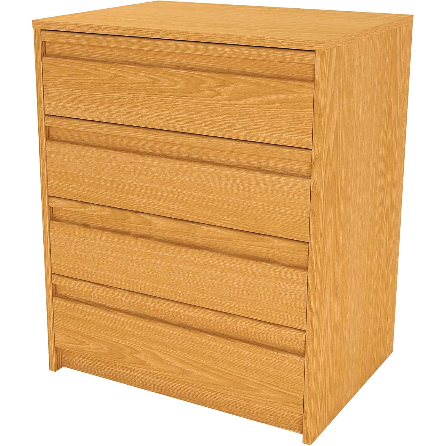 Samblo S-9912 Kai - Cajonera de melamina con 4 cajones, Roble, 45 x 60