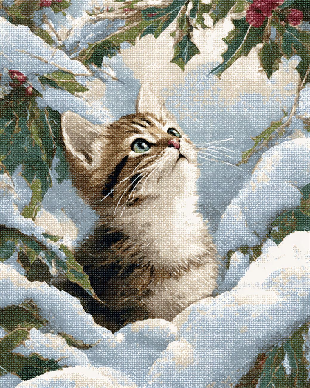 RKFLGEW DIY Bead Embroidery Kit Fantasy Cat 50x70cm