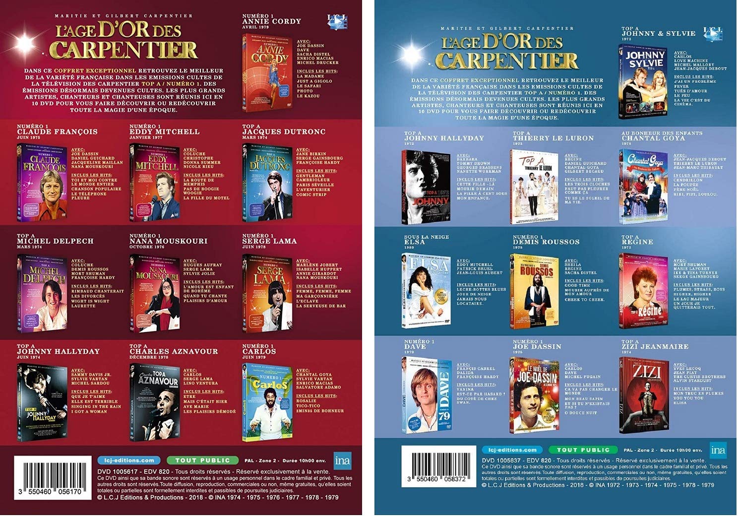 L'Age D'Or Des Carpentier - Coffret Volumes 1 et 2 [DVD]